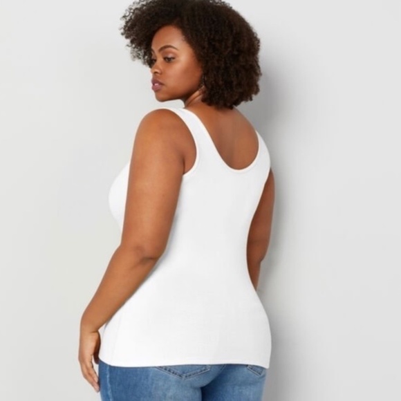 LAST ONE - New Women's Plus Size Avenue Cotton Modal Tank Top Size 18/20 or 2X - Picture 2 of 12
